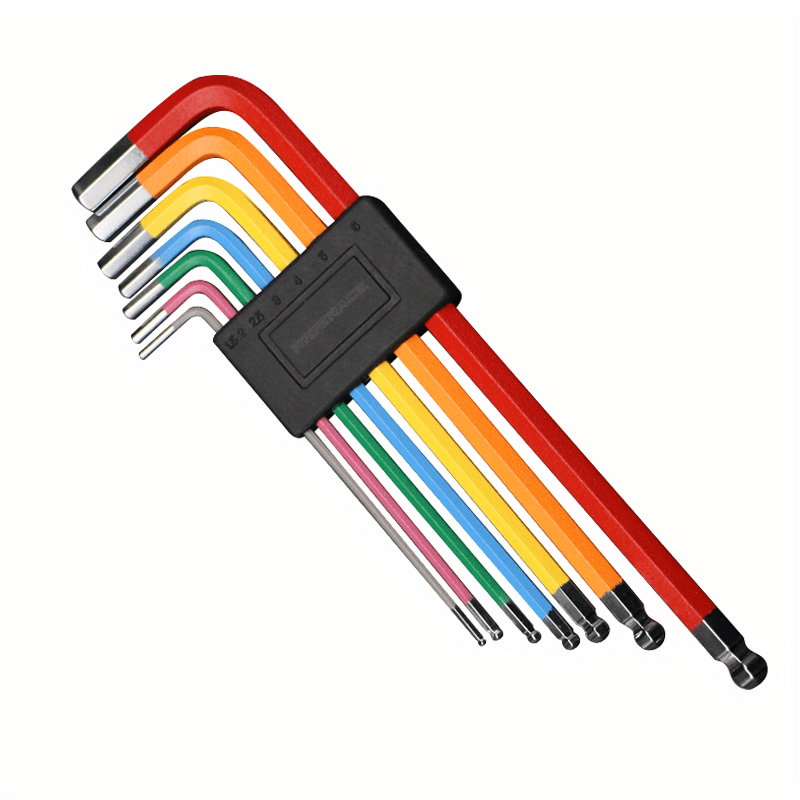Mountain Biking Essentials - Colorful 7-Piece Hex Wrench Set for