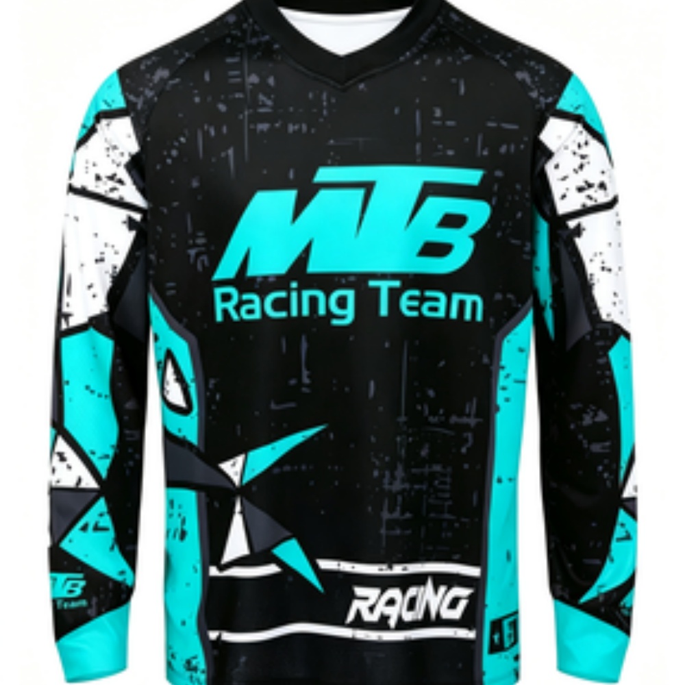 Mountain Biking Long Sleeve Shirt - Team Long-sleeve Sports Shirt Breathable Quick-dry