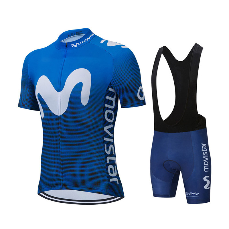 Mountain Biking Apparel - Mùa Hè Mới Movistar Đội Đi