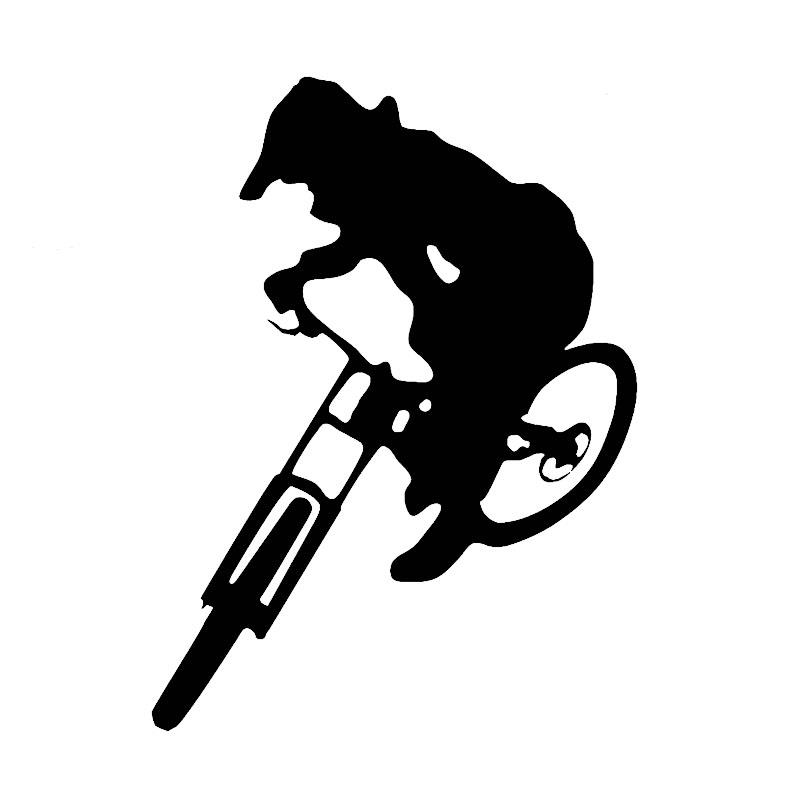 Mountain Biking Cartoon - 1 Miếng Dán Cho Xe Hơi