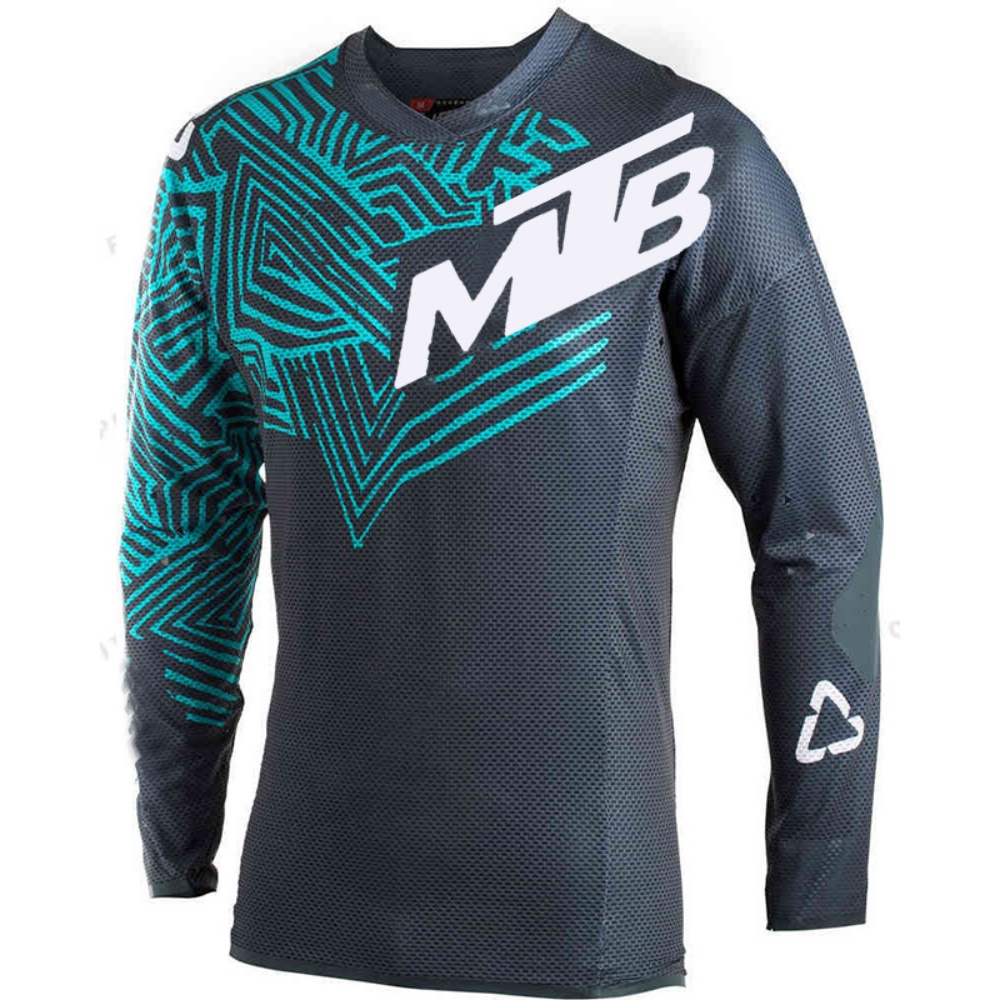Mountain Biking Shop - Outdoor Cycling Long-Sleeve Top MTB Print