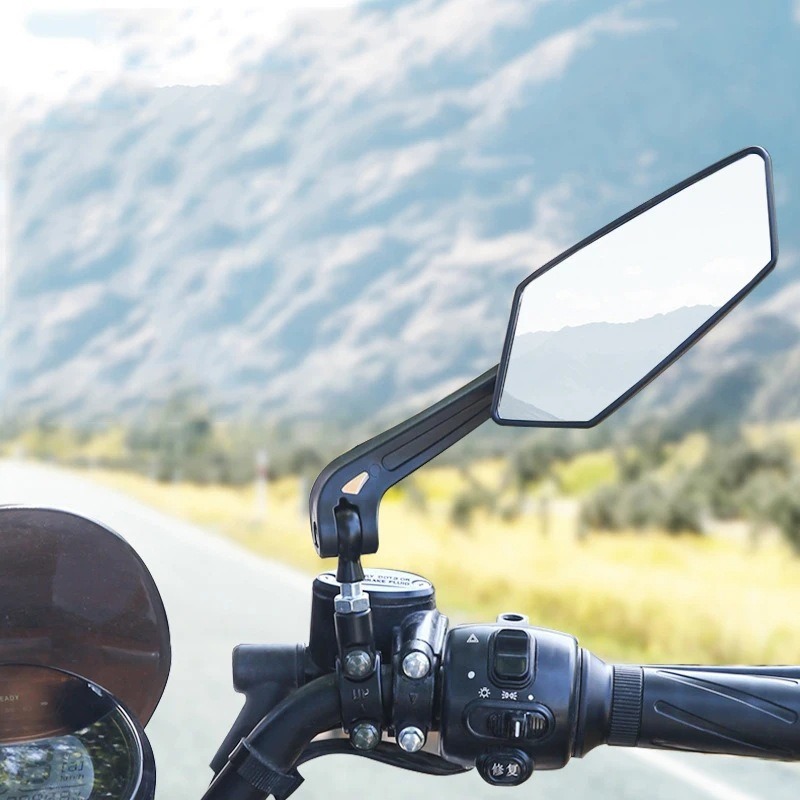 Mountain Biking Definition - Rearview Mirror High Definition Flat Lens