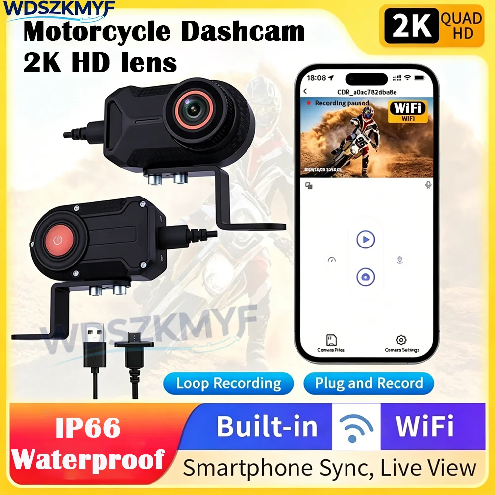 Mountain Biking Images - IP66 New 2K HD Motorcycle Driving