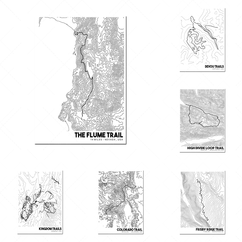 Mountain Biking In Arkansas - Pinnacle Mountain Trail Topographic Map, Printable