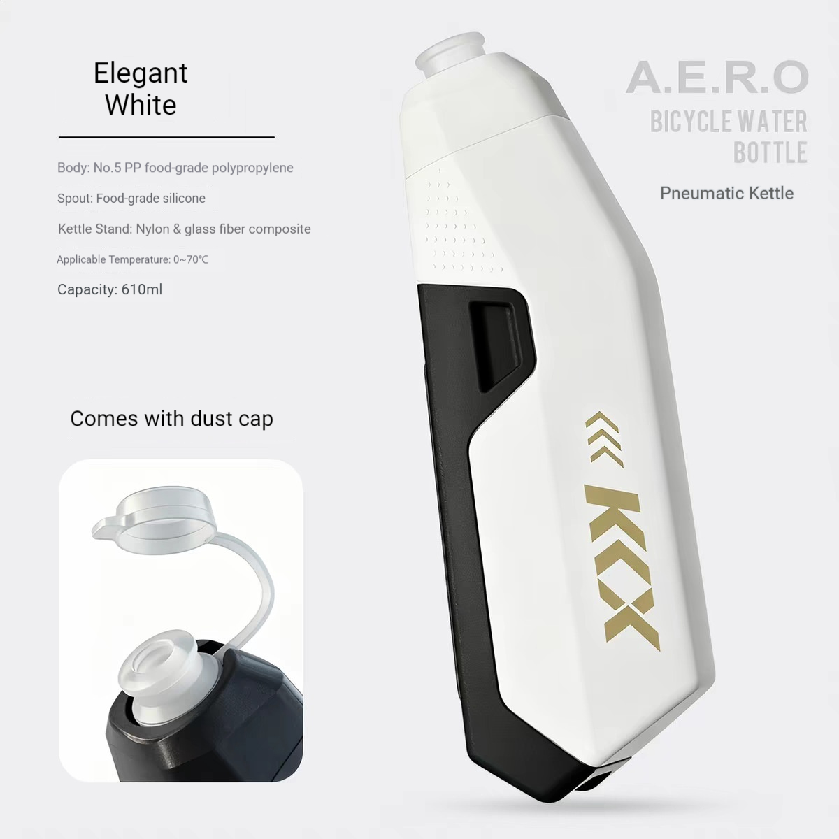 610ML Large Capacity Aerodynam - đánh giá và giá Mountain Biking Water Bottle
